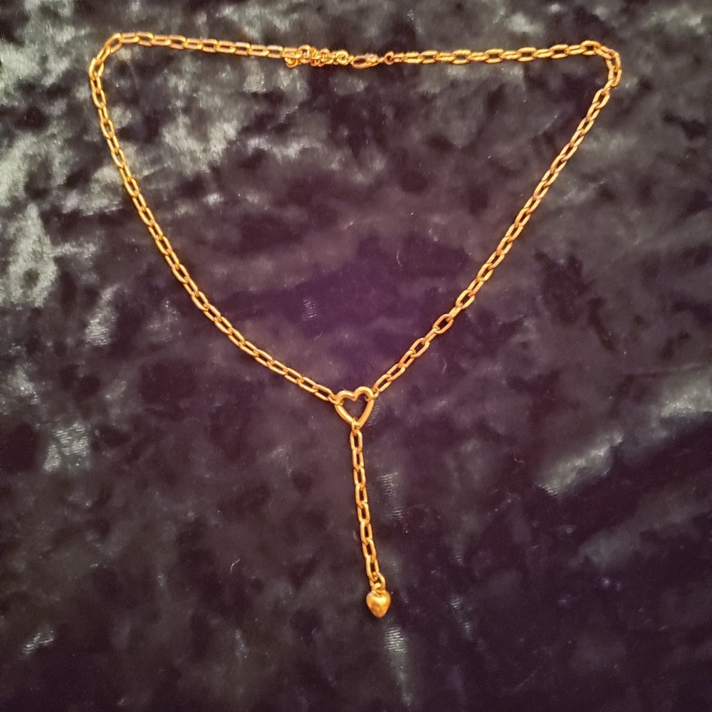 Drop Choker Heart Necklace 💛